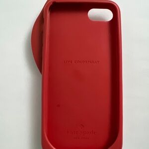 Kate spade red parrot iPhone case